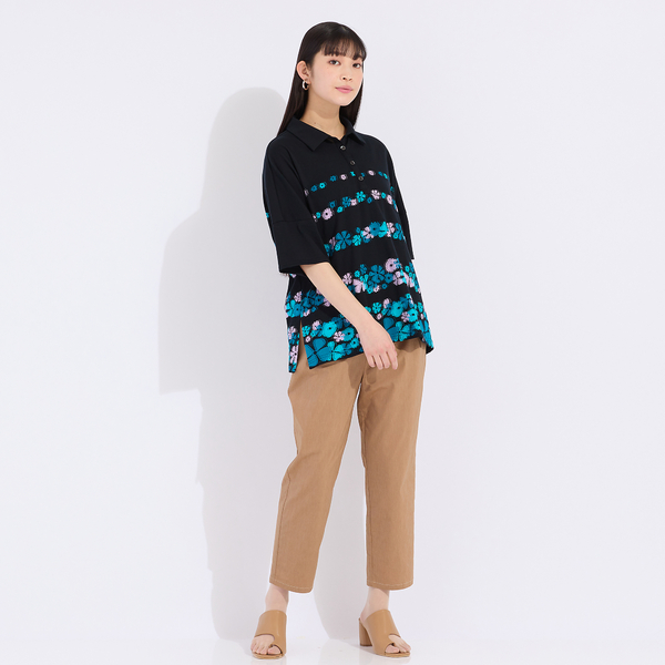 Sprout.】綿麻混デニム クロップドパンツ | レディース