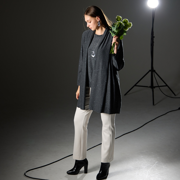 L～4L】クロスウォームポンチパンツ ベージュ/ブラウン | レディース