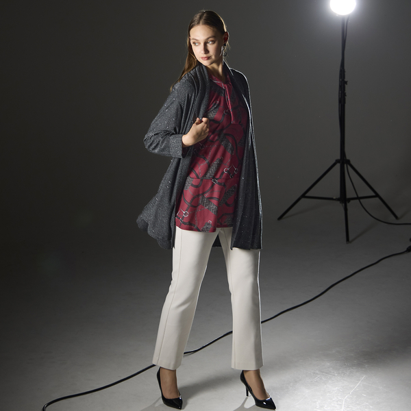 リリアンビューティ（Liliane Burty）/【L〜４L】クロスウォームポンチパンツ　ベージュ/ブラウン L～4L】クロスウォームポンチパンツ ベージュ/ブラウン | レディース