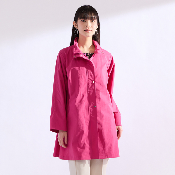 M～4L】スタンドカラードライワッシャーコート | レディース