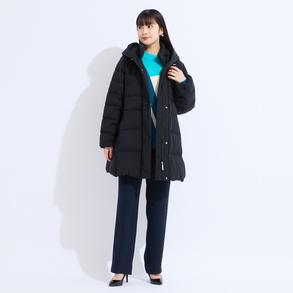 ヴィクトリアダウン使用 フード付きダウンコート | レディース