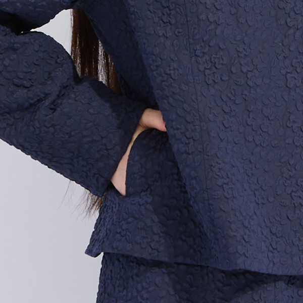 M～4L/セットアップ対応】米沢織ふくれジャカードジャケット