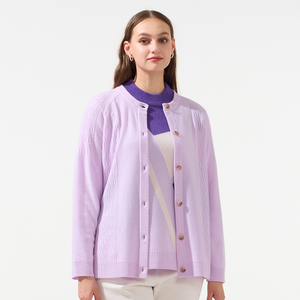 L～4L/アンサンブル対応】カシミヤニットカーディガン | レディース