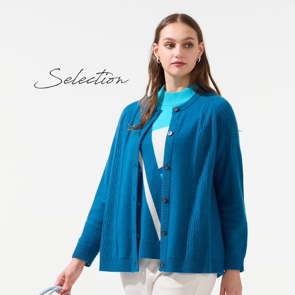 L～4L/アンサンブル対応】カシミヤニットカーディガン | レディース