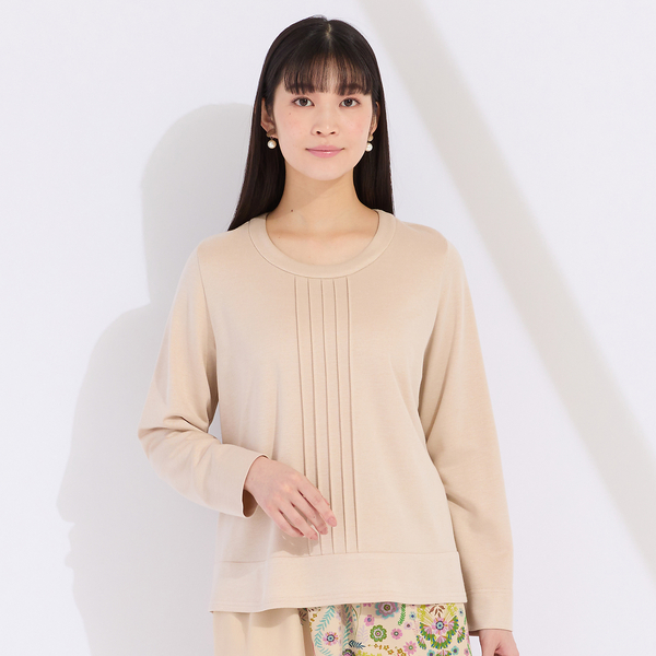 【アンサンブル対応】三色混ジャカード　プルオーバータックTシャツ アンサンブル対応】三色混ジャカード プルオーバータックTシャツ