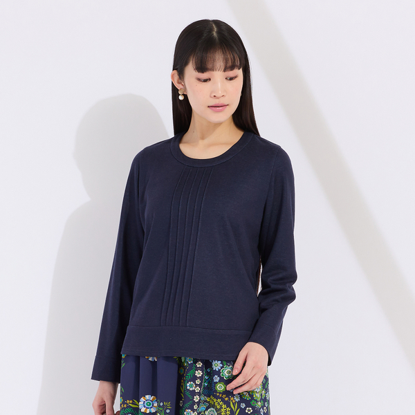 【アンサンブル対応】三色混ジャカード　プルオーバータックTシャツ アンサンブル対応】三色混ジャカード プルオーバータックTシャツ
