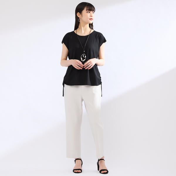 【M〜4L】ウォッシャブル接触冷感配色Tシャツ M～4L】ウォッシャブル接触冷感配色Tシャツ｜ジュニアー