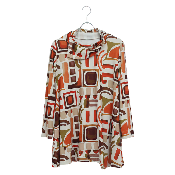 リリアンビューティ（Liliane Burty）/【M〜４L】オプティカルプリントＴシャツ M～4L】オプティカルプリントTシャツ | レディースファッション