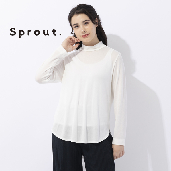 Sprout.】リヨセルハーフミラノリブ ハイネックTシャツ | レディースファッション【JUNIOR Online Shop】