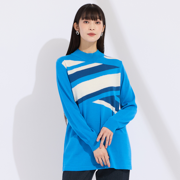 L～4L】クロスボーダーニット | レディースファッション【JUNIOR