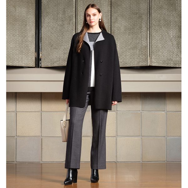 Selection】パッチワーク風 カシミヤニットプルオーバー | レディース