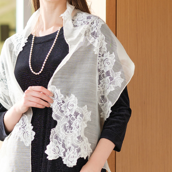 solstissレースストール solstissレースストール 30％OFF】ソルティス・レース カシミヤ