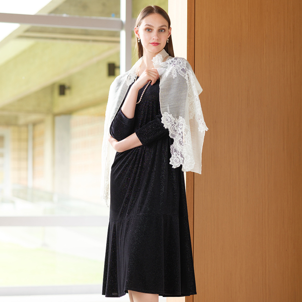 solstissレースストール solstissレースストール 30％OFF】ソルティス・レース カシミヤ