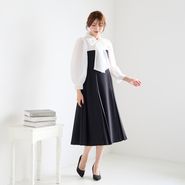 再入荷】ダブルクロスリボンタイワンピース | レディース