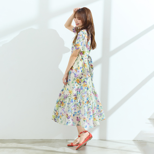 手洗い可】水彩フラワーワンピース | レディースファッション【JUNIOR