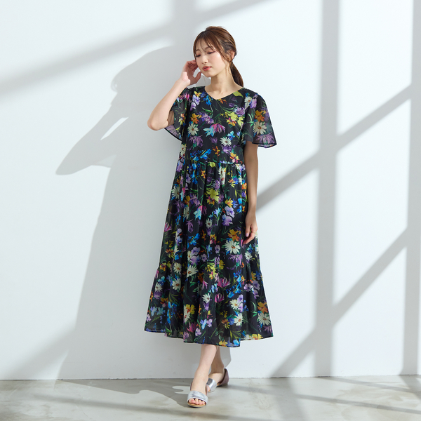 手洗い可】水彩フラワーワンピース | レディースファッション【JUNIOR
