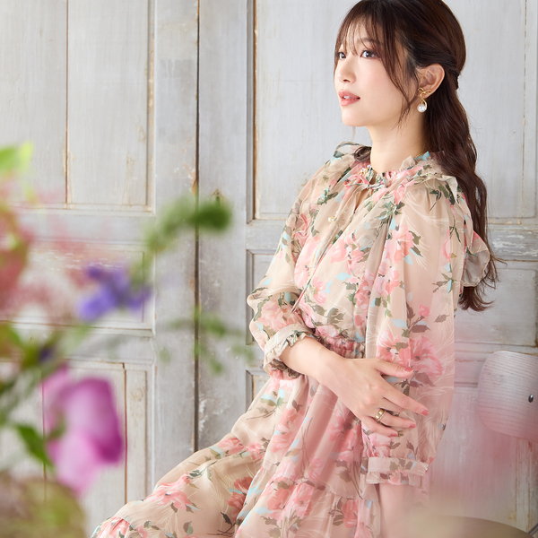 美品 ローズティアラ サイズ46 リボンダッフルコート 08cf019-04608-01b.jpg