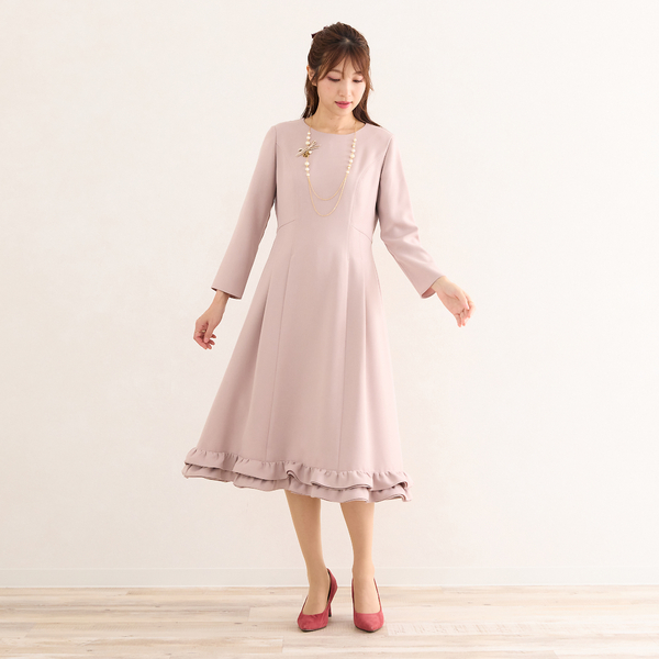 Rose Tiara ローズティアラジュエルワンピース46 大きいサイズ ROSE TIARA ローズティアラ ティアード ワンピース 46 大きい