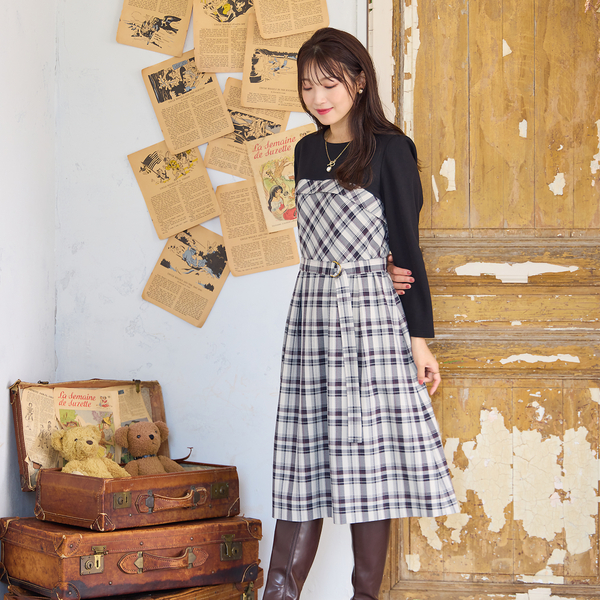 【未使用級♡希少42】高級ライン　ローズティアラ　ジャガードフラワーワンピース 未使用級♡希少42】高級ライン ローズティアラ ジャガード