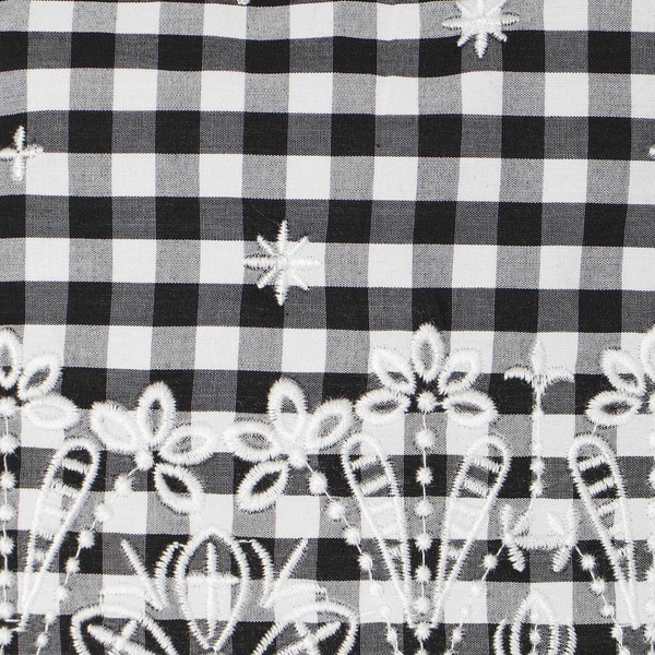 スカラ刺繍チュニック/ ギンガムチェック | レディースファッション