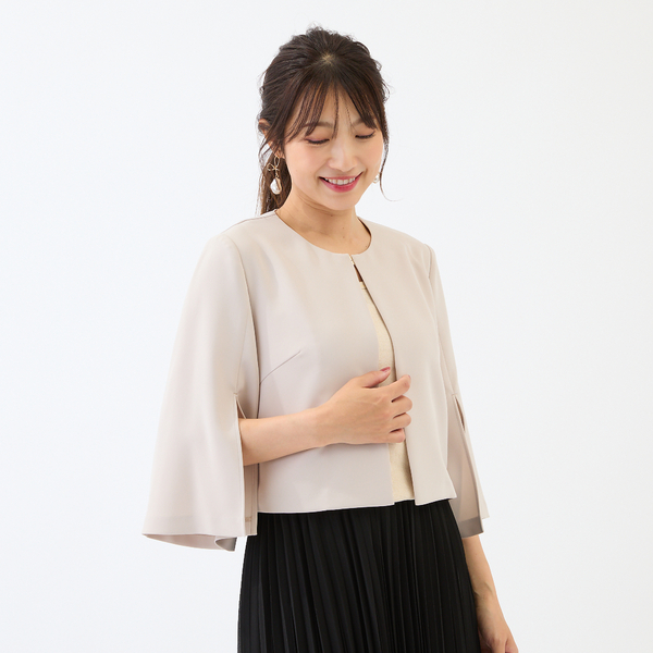 接触冷感/シワになりにくい】ケープジャケット | レディース