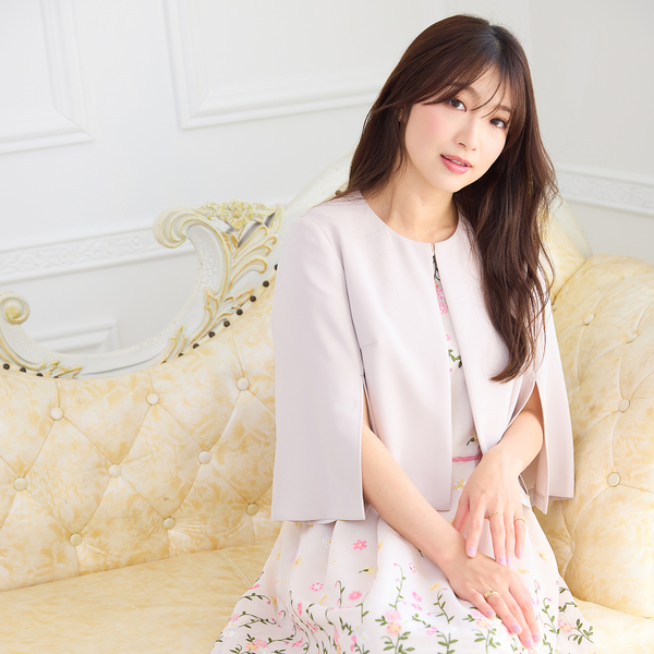 リッシュニューヨーク　ケープジャケット　黒　XS リッシュニューヨーク ケープジャケット 黒 XS リッシュニューヨーク