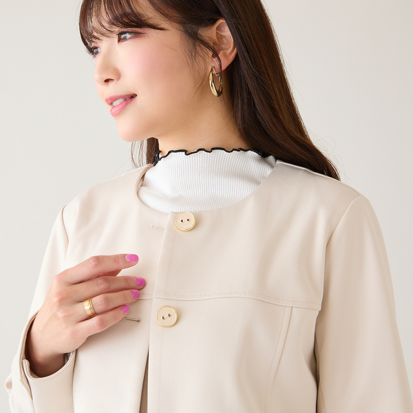 ノーカラージャケット | レディースファッション【JUNIOR Online Shop】