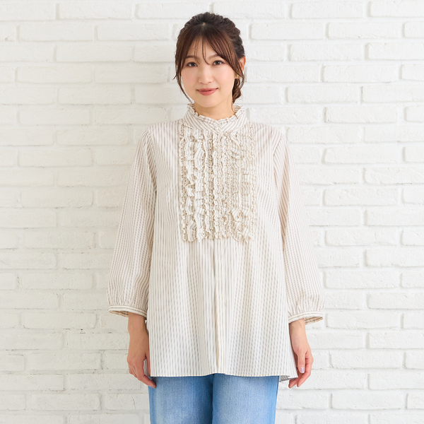 【うにさま専用】Spick &amp; Span ティアードフリル ブラウス スピック＆スパン Spick & Span 《追加予約》フリルカラーブラウス