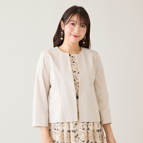 ノーカラージャケット | レディースファッション【JUNIOR Online Shop】