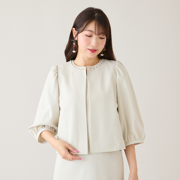 ノーカラージャケット | レディースファッション【JUNIOR Online Shop】