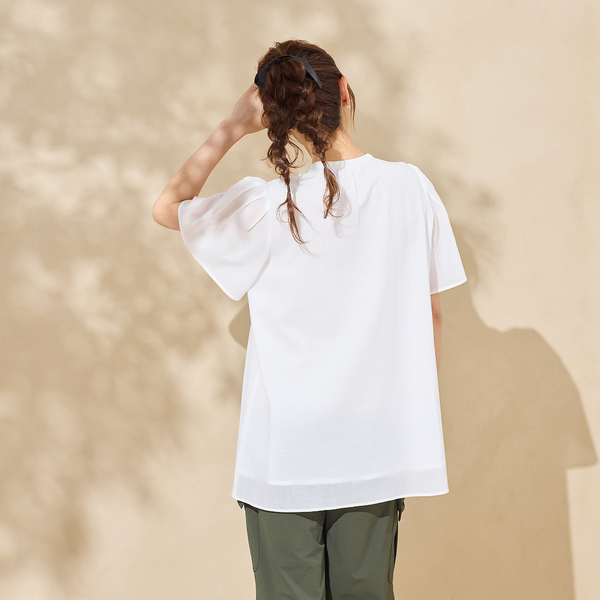 美品✨Drawerドゥロワー　コットンピンタックブラウス　黒　定価9.1万 コットン100％/手洗い可】ピンタックブラウス | レディース