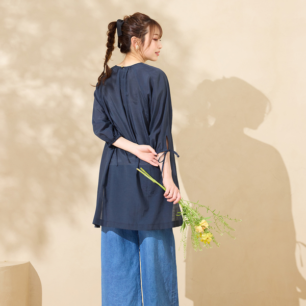 B.C STOCK｜手洗い可 / ラッフルカラー半袖ブラウス | Rakuten