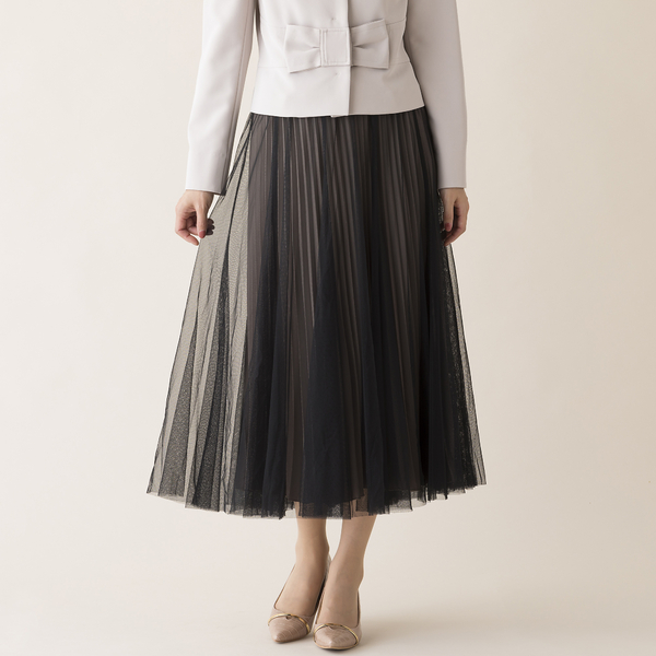 チュール×プリーツスカート | レディースファッション【JUNIOR Online