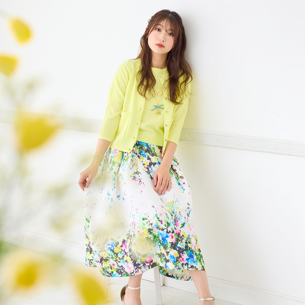 新品 大きいサイズ ローズティアラ パール フレアチュニック フリルチュニック（51025502） | Rose Tiara (Women/大きい