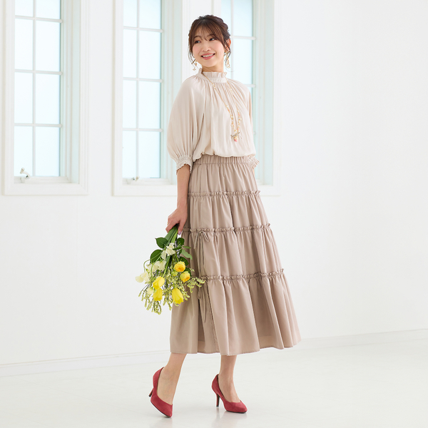 ダブルフリルティアードスカート | レディースファッション【JUNIOR