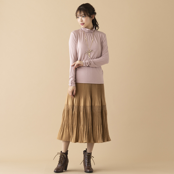 スエード風プリーツスカート | レディースファッション【JUNIOR Online