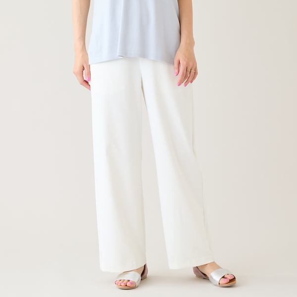 吸水速乾/接触冷感/UVカット】ワイドベルトパンツ | レディース