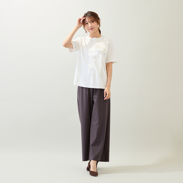 美品 ローズティアラ 42 キルティングジャガードジレ ベージュ 春アウター 美品 ローズティアラ 42 キルティングジャガードジレ ベージュ