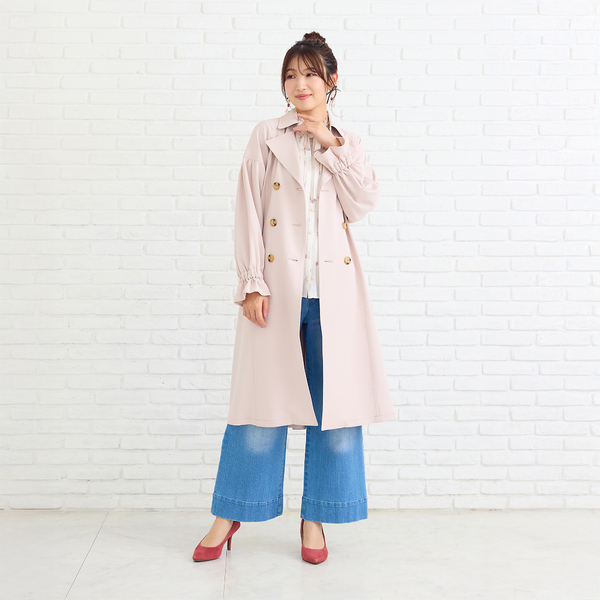 ギャザートレンチコート | レディースファッション【JUNIOR Online Shop】