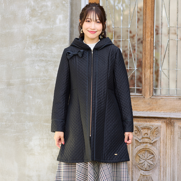 Rose Muse キルティングフレアコート 3WAY quilting flared coat