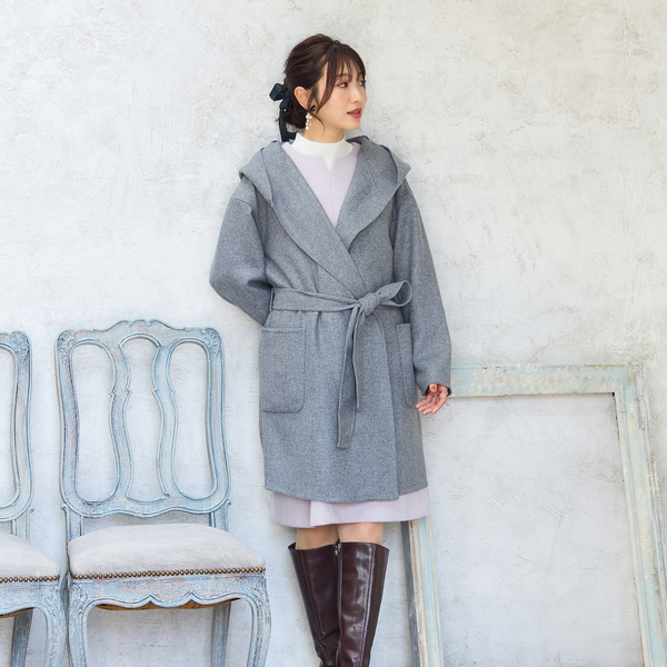 きりまる　新品　ローズティアラ　50 シャンタンボレロ　ネイビー 美シルエット】つぼみ刺繍ワンピース（51015501