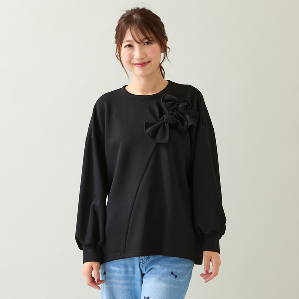 リボンコクーンカットソー | レディースファッション【JUNIOR Online