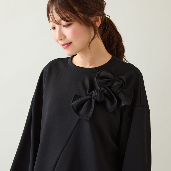 リボンコクーンカットソー | レディースファッション【JUNIOR Online