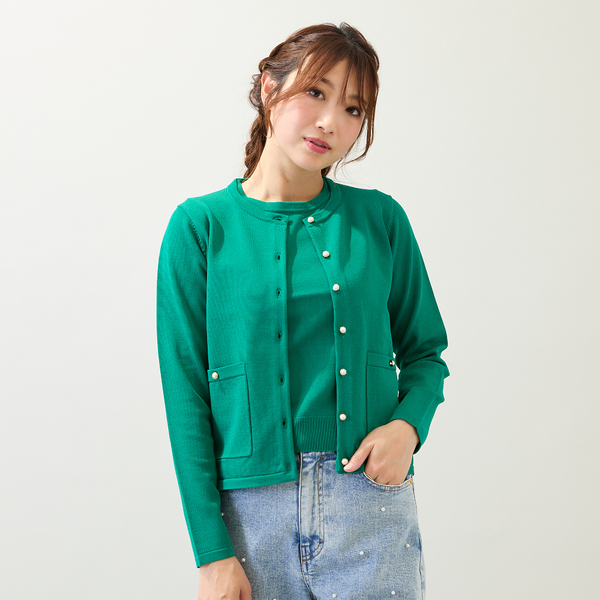 ブローチ付き】アンサンブルニット | レディースファッション【JUNIOR