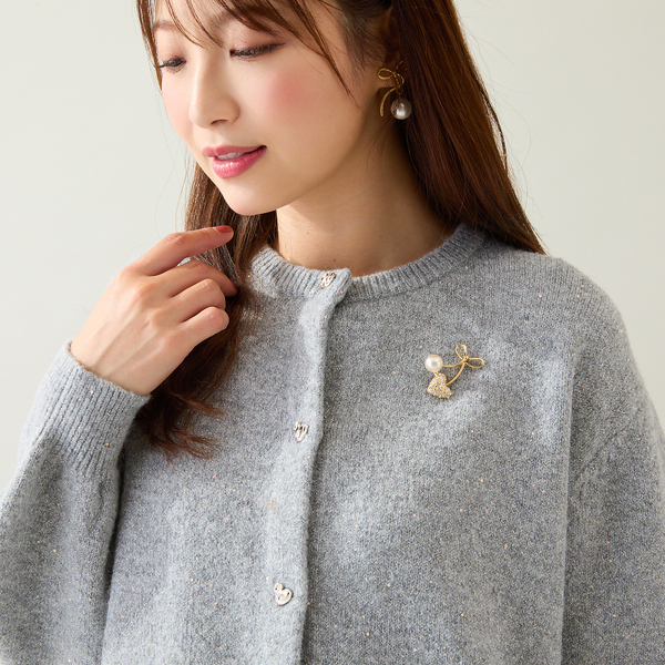 【未使用級♡希少42】高級ライン　ローズティアラ　ジャガードフラワーワンピース 美シルエット】つぼみ刺繍ワンピース（51015501