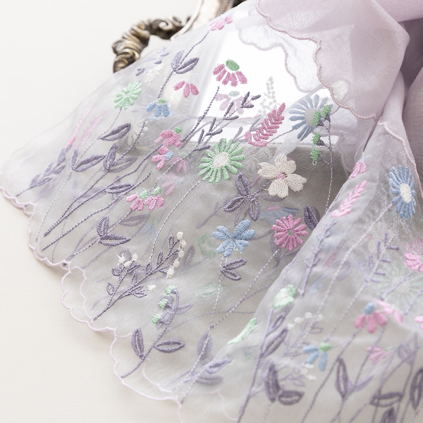 美品】Ferragamo フェラガモ 花柄シフォンスカーフ ストール