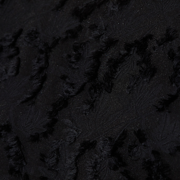 接触冷感・紫外線防止・防シワ】ラウンドネック・ジャカード配色ドレス