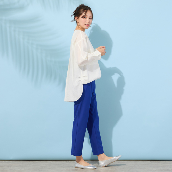 手洗いOK】2Wayヘム・ナチュラルワッシャーブラウス | レディース