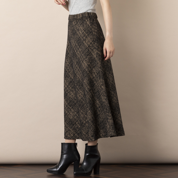 バイアスチェック・Ａラインスカート | レディースファッション 