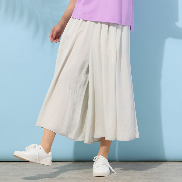 手洗いOK・セットアップ対応】製品洗い・テンセルデニムキュロット